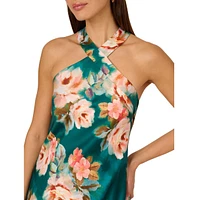 Adrianna Women's Sleeveless Halter Gown