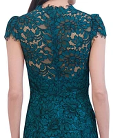Eliza J Women's Cap-Sleeve Lace Gown