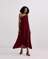 Reistor Women's One-shoulder Midi dress