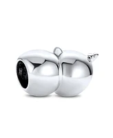 Bling Jewelry Bff Smiling Pigtails Friendship Charm Bead Sterling Silver for European Bracelet