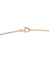 Pre-Owned Cartier Love Interlocking Pave Necklace 18K Rose Gold and Diamonds