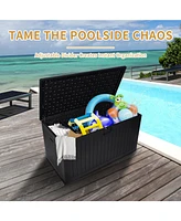 260 Gallon Outdoor Deck Box - Waterproof & Lockable
