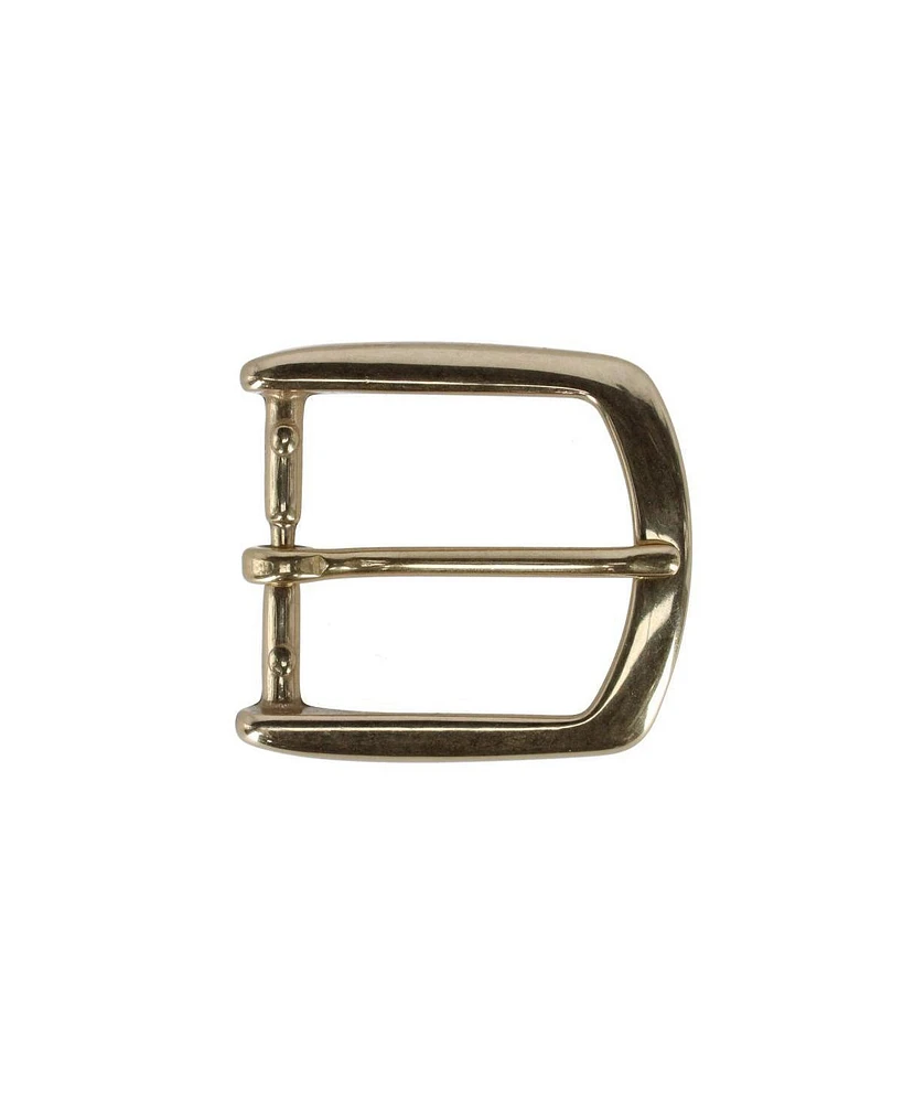 Trafalgar Men's 35mm Italian Solid Brass Rounded Edged Harness Belt Buckle