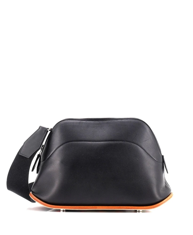 Pre-Owned Hermes 31 Bolide Skate Bag Evergrain with Printed Swift