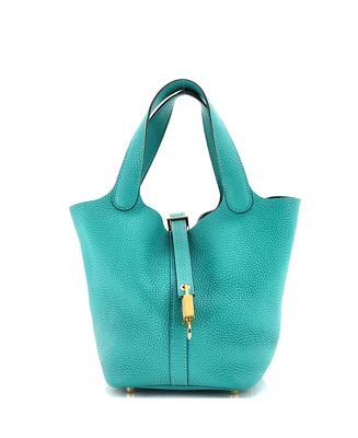 Pre-Owned HERMES Pm Picotin Lock Bag Clemence