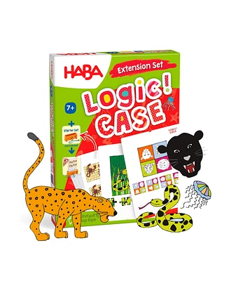 Haba Logic Case Extension Set: Dangerous Animals Ages 7+ Travel Games, Learning Toys, Flash Cards for Kids, Brain Teaser Puzzle Games