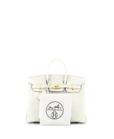 Pre-Owned Hermes Birkin Handbag Light Togo with Gold Hardware
