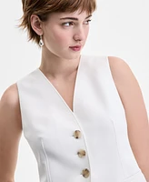 Boss Orange Women's Button-Front Belted-Back Vest