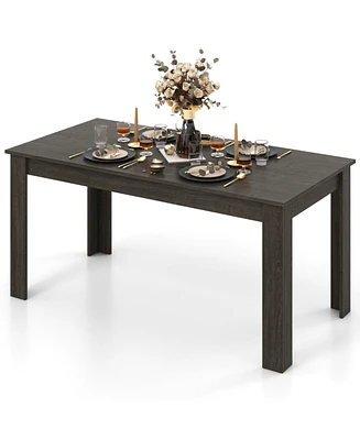 63 Inch Rectangular Modern Dining Kitchen Table