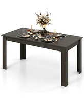 63 Inch Rectangular Modern Dining Kitchen Table