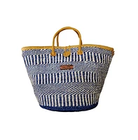 Ripples of Nourishment Handmade Sisal Straw Basket Tote Bag