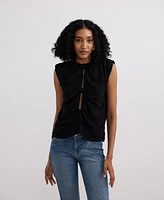 Reistor Women's The Knot-so-Basic Top Black