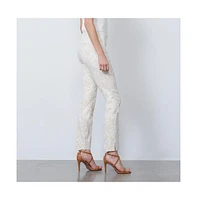Etcetera Women's Floral Jacquard Pants Dreamscape