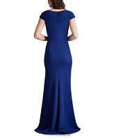Tadashi Shoji Women's Cargill Pleated Draped Gown