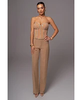 Jluxlabel Women's Illusions Rhinestone Corset