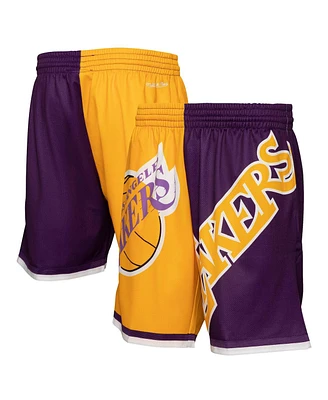 Mitchell & Ness Men's Gold Los Angeles Lakers Big Face 5.0 Fashion Shorts