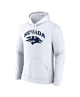 Fanatics Men's White Nevada Wolf Pack Primary Logo Pullover Hoodie