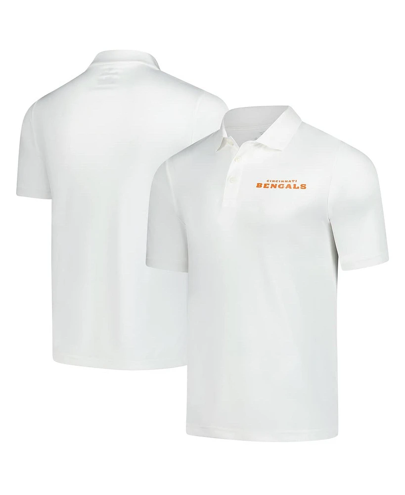 Fanatics Men's White Cincinnati Bengals Polo Shirt