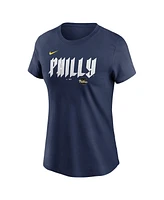 Nike Women's Trea Turner Royal Philadelphia Phillies 2024 City Connect Fuse Player Name Number T-Shirt