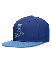 Nike Men's Royal/Light Blue Kansas City Athletics Cooperstown Collection True Primetime Two-Tone Performance Fitted Hat