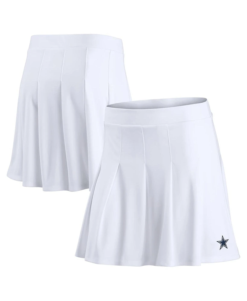 Fanatics Women's White Dallas Cowboys Primary Logo Tennis Shorts
