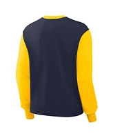 Nike Women's College Navy Michigan Wolverines Boxy Long Sleeve T-Shirt