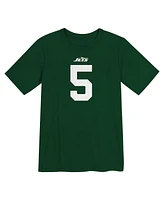 Nike Little Boys and Girls Garrett Wilson Green New York Jets Player Name Number T-Shirt