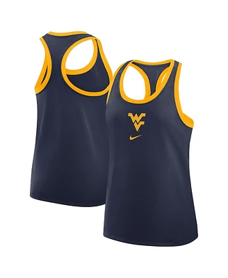 Nike Women's Navy West Virginia Mountaineers Primetime Tri-Blend Racerback Tank Top