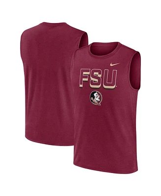 Nike Men's Garnet Florida State Seminoles Primetime Tricode Legend Performance Tank Top