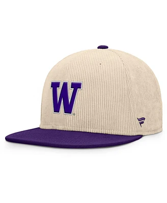Fanatics Men's Tan Washington Huskies Catcher Snapback Hat