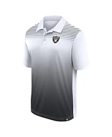 Logo Athletic Men's White/Black Las Vegas Raiders Sandlot Game Polo Shirt