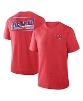 Fanatics Men's Heather Red Washington Capitals Fan Lanes Tri-Blend T-Shirt