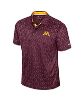 Colosseum Men's Maroon Minnesota Golden Gophers Sublimated Golf Polo Shirt