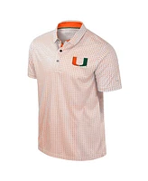 Colosseum Men's Orange Miami Hurricanes Big Tall Marty Rival Polo Shirt