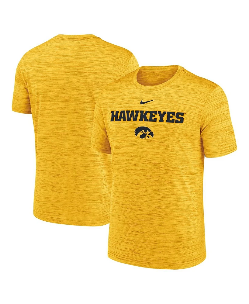 Nike Men's Gold Iowa Hawkeyes 2025 Sideline Velocity Performance T-Shirt