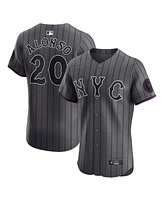 Nike Men's Pete Alonso Gray New York Mets City Connect Elite Jersey