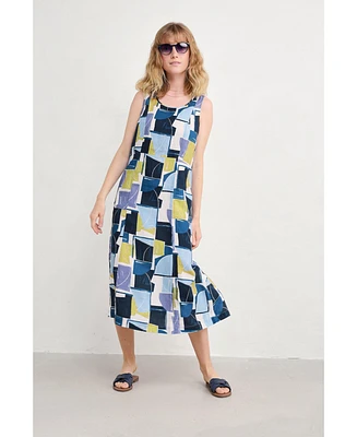 Seasalt Cornwall Women's Grass Wave Sleeveless Dress