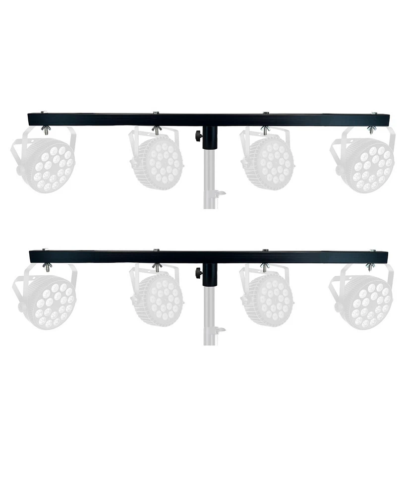 5 Core Dj Lighting T Bar 4 Party Light Extension 2Pc Crossbar Tbar 66lb Capacity