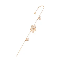 Sohi Gold-Plated Stones Cuff Earrings