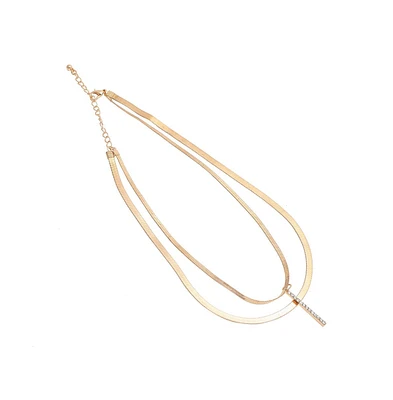 Sohi Gold-Plated Layered Contemporary Necklace