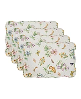 Lenox Butterfly Meadow 13" x 19" Quilted Placemat Set of 4
