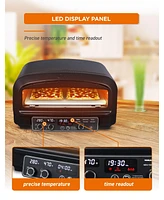 Commercial Chef Indoor Electric Pizza Oven, Includes Pizza Stone & Shovel