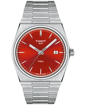 Tissot Men's Swiss Prx Quartz Stainless Steel Bracelet Watch 40mm