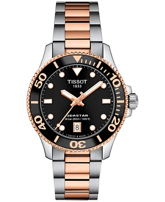 Tissot Women's Swiss Seastar 1000 Two-Tone Stainless Steel Bracelet Watch 36mm