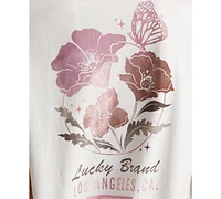 Lucky Brand Women's Graphic-Print Cotton Crewneck T-Shirt