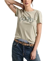 Lucky Brand Women's Butterfly Cotton Classic Crewneck T-Shirt