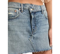 Lucky Brand Women's Crossover Cutoff Denim Mini Skirt