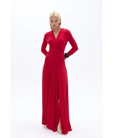 Nocturne Women's Double Breasted Long Dress