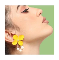 Sohi Pearl Hoop Earrings
