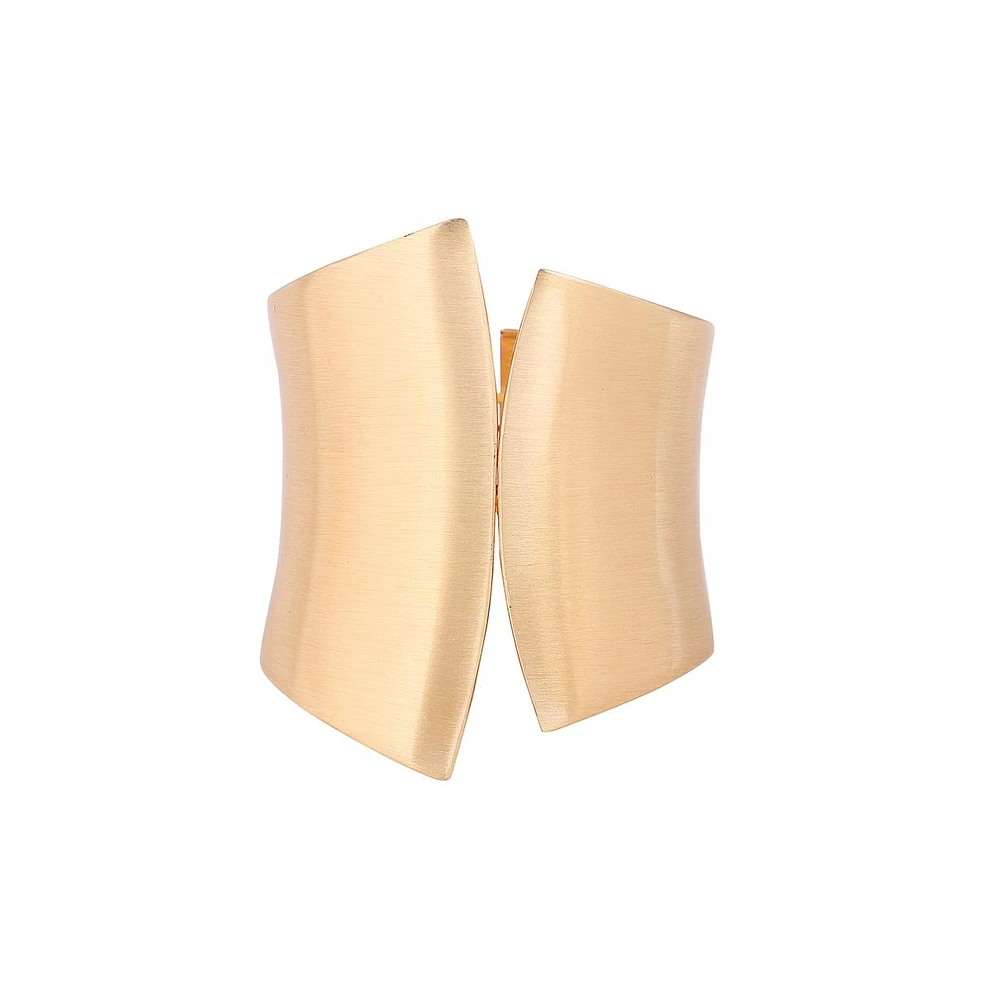 Sohi Gold-Plated Statement Cuff Bracelet